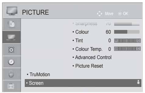 LG 42LD420 - Adjustment for screen Position, Size, Phase - 1