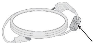 LG 42LD420 - Use of ferrite core (This feature is not available for all models.) - 1