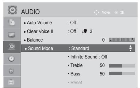 LG 42LD420 - PRESET SOUND SETTINGS-SOUND MODE - 1