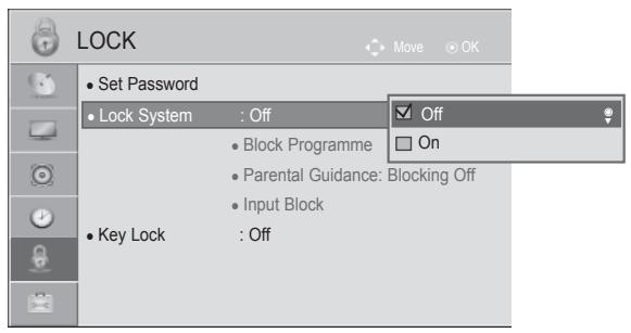 LG 42LD420 - SET PASSWORD & LOCK SYSTEM - 2