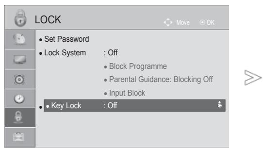 LG 42LD420 - KEY LOCK - 1