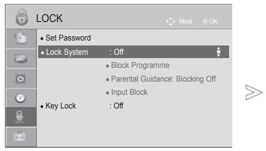 LG 42LD420 - SET PASSWORD & LOCK SYSTEM - 1