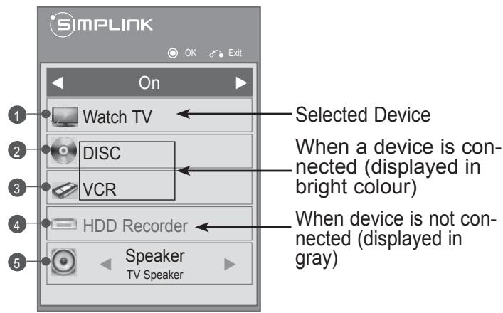 LG 42LD420 - SIMPLINK Menu - 1