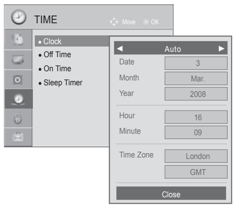 LG 42LD420 - CLOCK SETUP - 3