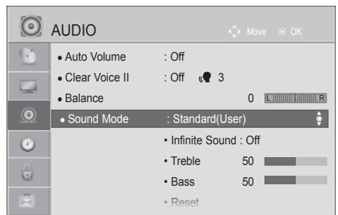 LG 42LD420 - SOUND SETTING ADJUSTMENT -USER MODE - 1