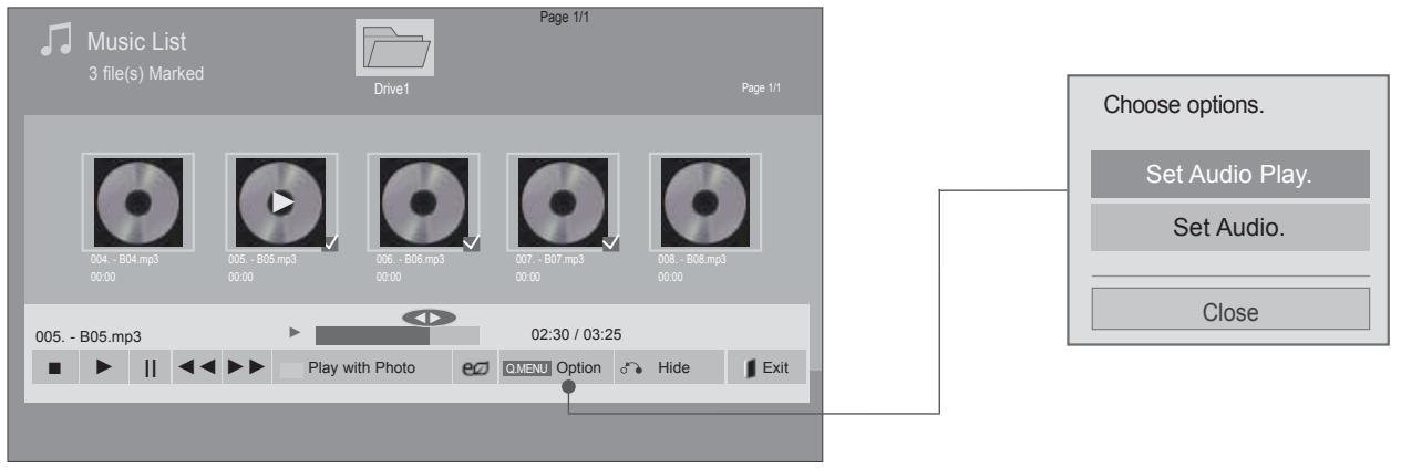 LG 42LD420 - Using the Music List function, play - 1