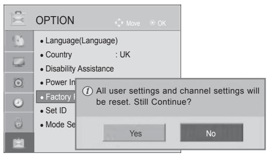 LG 42LD420 - INITIALIZING(Reset to ORIGINAL FACTORY SETTINGS) - 3