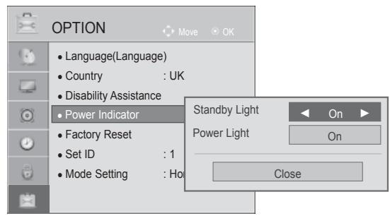 LG 42LD420 - Power Light - 3