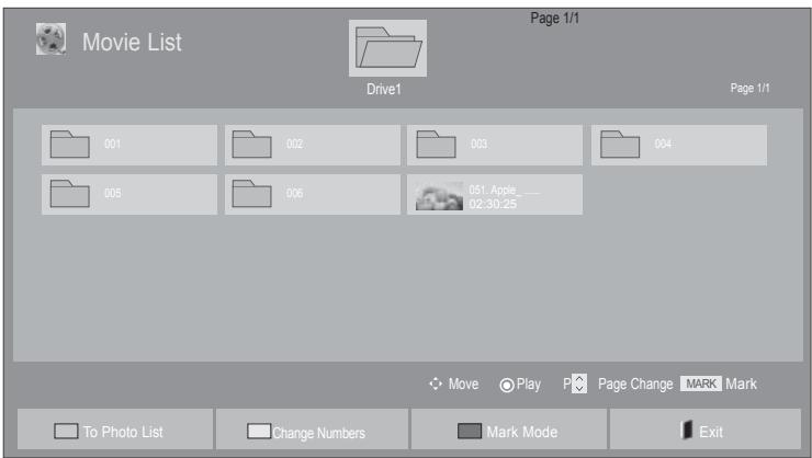 LG 42LD420 - When playing movie files - 1
