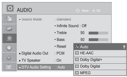 LG 42LD420 - DTV AUDIO SETTING (IN DIGITAL MODE ONLY) - 3