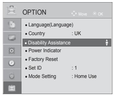 LG 42LD420 - AUDIO DESCRIPTION (IN DIGITAL MODE ONLY) - 1