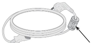 LG 42LD420 - Use of ferrite core (This feature is not available for all models.) - 1
