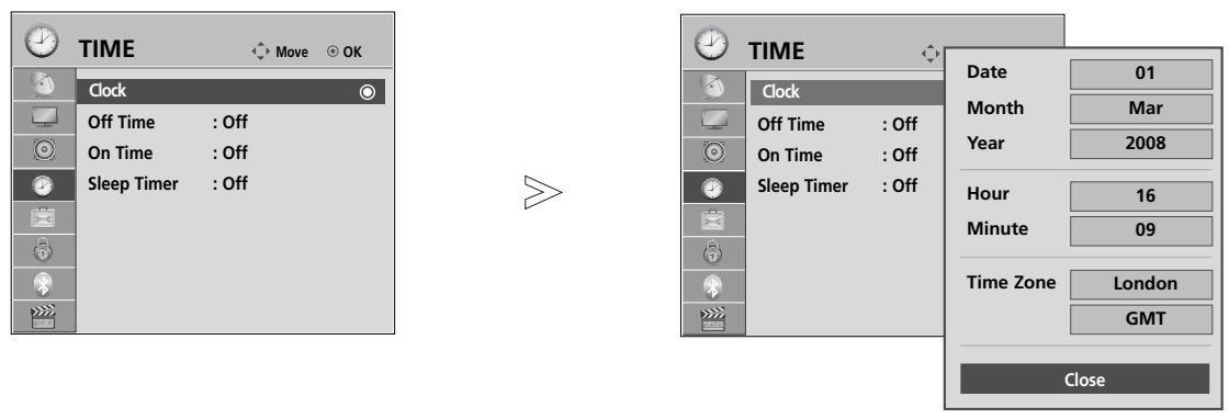 LG 42LH3000 - CLOCK SETUP - 1
