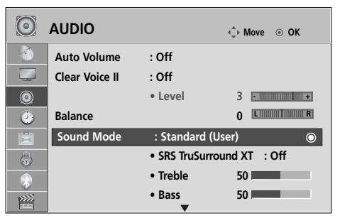 LG 42LH3000 - SOUND SETTING ADJUSTMENT -USER MODE - 1