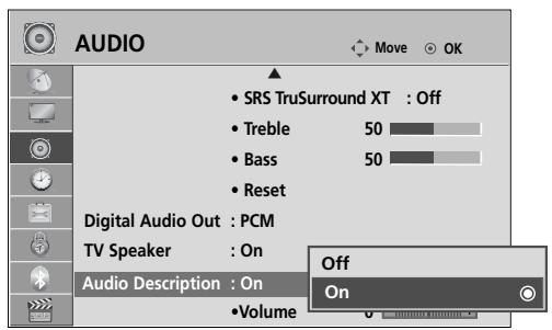 LG 42LH3000 - AUDIO DESCRIPTION (IN DIGITAL MODE ONLY) - 2