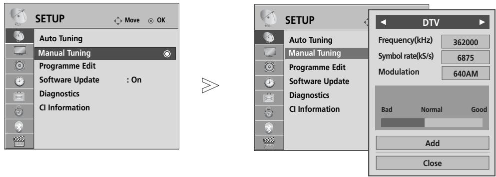 LG 42LH3000 - MANUAL PROGRAMME TUNING (IN DIGITAL MODE) - 6