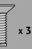 LG 42LH3000 - Bolts for stand assembly - 4