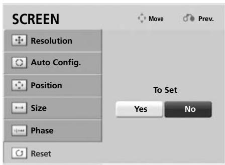 LG 42LH3000 - Screen Reset - 3