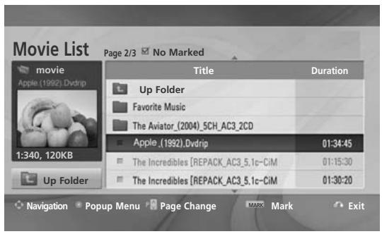 LG 42LH3000 - Movie Selection and PopUp Menu - 1