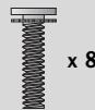 LG 42LH3000 - Bolts for stand assembly - 7