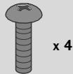 LG 42LH3000 - Bolts for stand assembly - 2