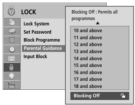 LG 42LH3000 - PARENTAL CONTROL (IN DIGITAL MODE ONLY) - 3