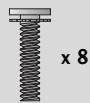 LG 42LH3000 - Bolts for stand assembly - 6
