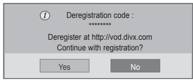 LG 42LV3550 - Deactivating the DivX feature - 1