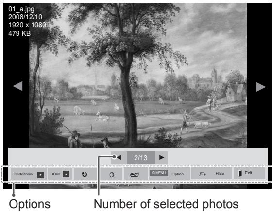 LG 42LV3550 - Using photo options - 1