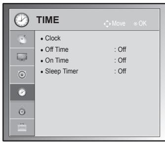 LG 42LV3550 - TIME settings - 1