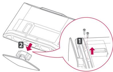 LG 42LV3550 - Not using the Desk Type Stand - 3