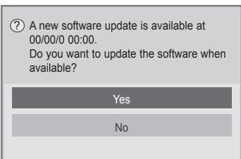 LG 42LV3550 - When setting "Software Update" - 2