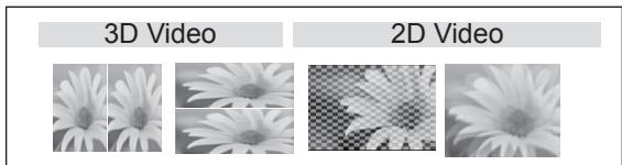 LG 42LV3550 - View 2D mode for 3D images - 1