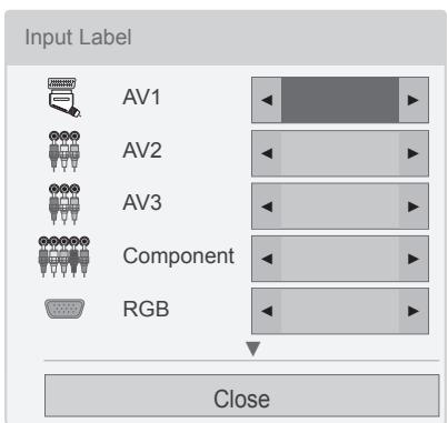 LG 42LV3550 - Adding an Input label - 1