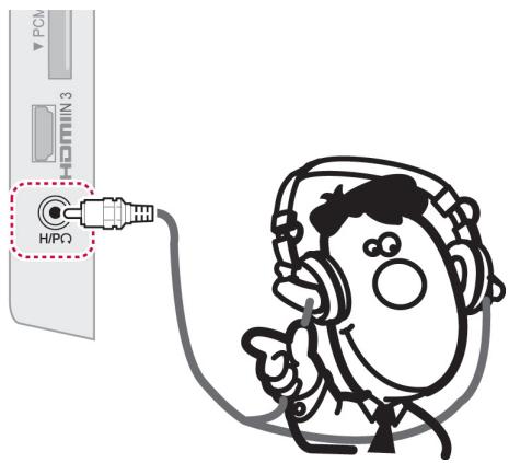 LG 42LV3550 - Headphone connection - 1