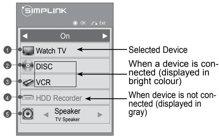 LG 47LD450 - SIMPLINK Menu - 1