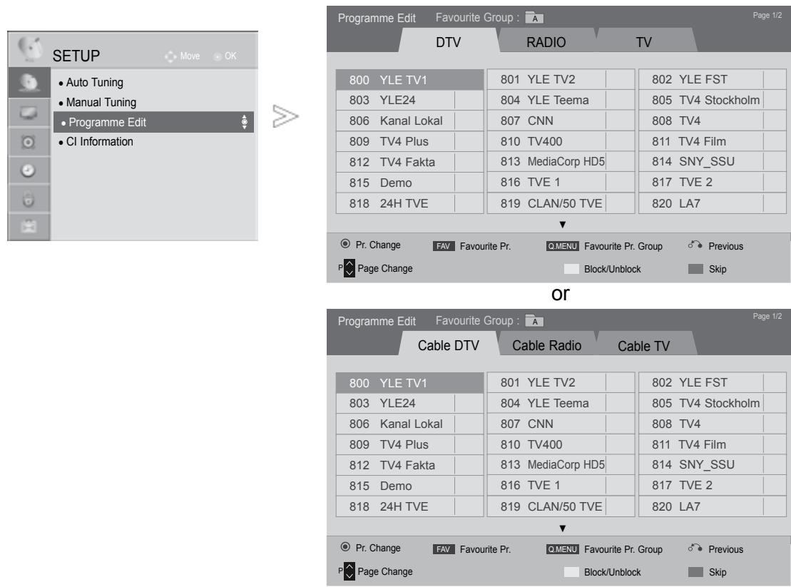 LG 47LD450 - PROGRAMME EDIT - 1