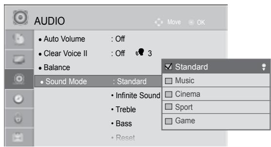 LG 47LD450 - Adjustment for Clear Voice Level With selecting On - 5