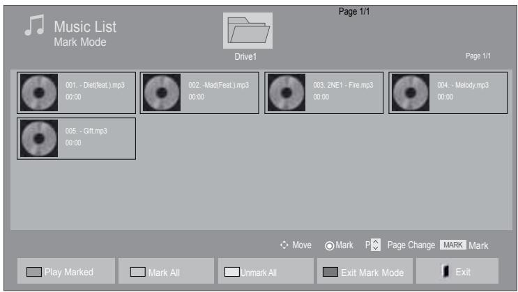 LG 47LD450 - When selected music files are played - 1