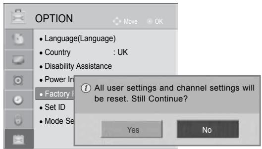 LG 47LD450 - INITIALIZING(RESET TO ORIGINAL FACTORY SETTINGS) - 3