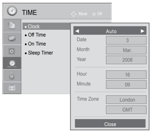 LG 47LD450 - CLOCK SETUP - 3