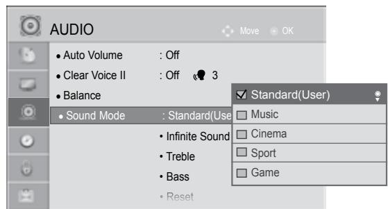 LG 47LD450 - SOUND SETTING ADJUSTMENT -USER MODE - 3