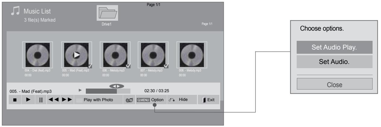 LG 47LD450 - Using the Music List function, play - 1