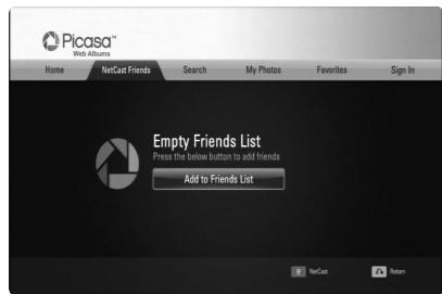 LG BDT590 - Adding friends - 1
