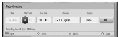 LG BDT590 - Timer Recording (Manual) - 2