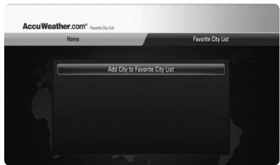 LG BDT590 - Viewing weather information - 1