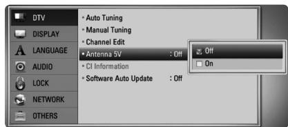 LG BDT590 - Setting the antenna power - 1