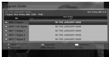 LG BDT590 - To Display the Program Guide - 1