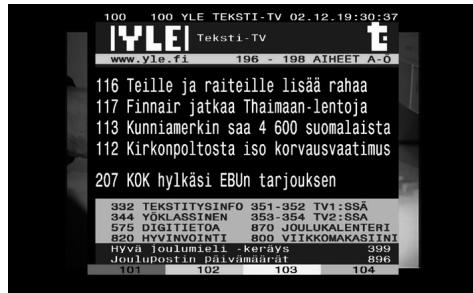 LG BDT590 - Using the teletext (Viewing Teletext) - 1