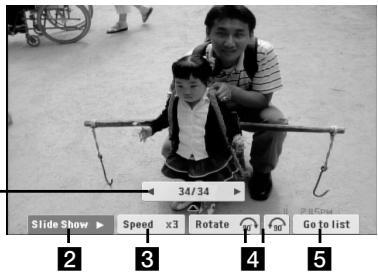 LG FB166 - Options while viewing a photo - 1